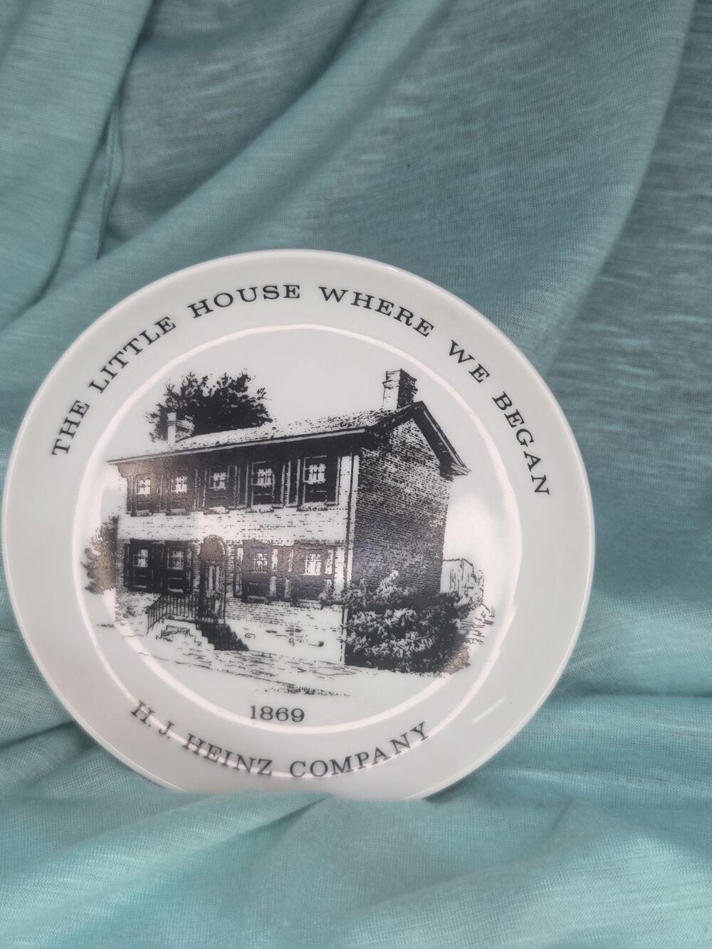 H. J. Heinz Co. "The Little House Where We Began" collectors plates set of 2